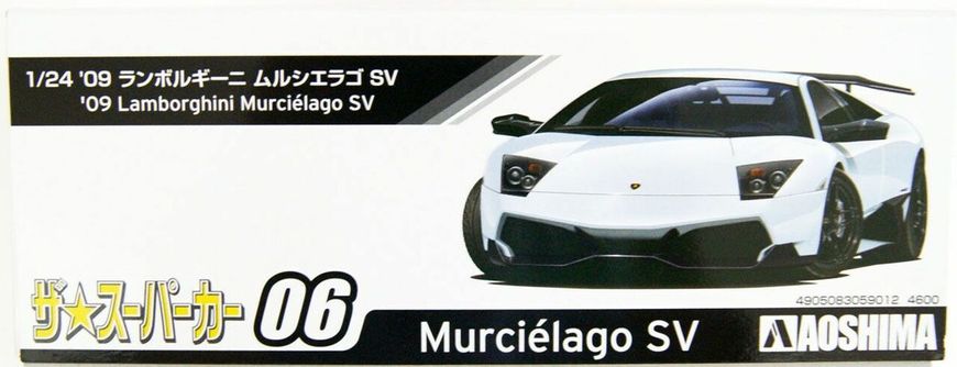 Збірна модель 1/24 автомобіль '09 Lamborghini Murcielago SV Aoshima 05901